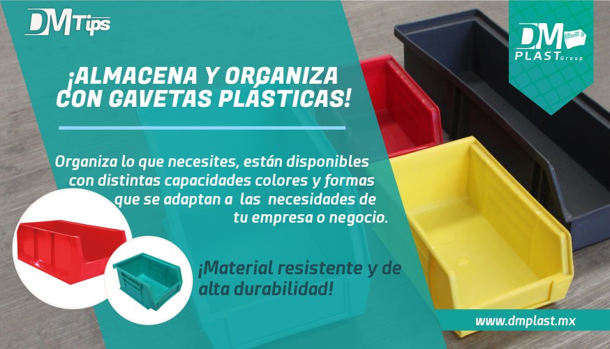 Adquiere gran variedad de Gavetas plásticas de uso industrial en distintos  colores y tamaños para tu empresa! - DM Plast