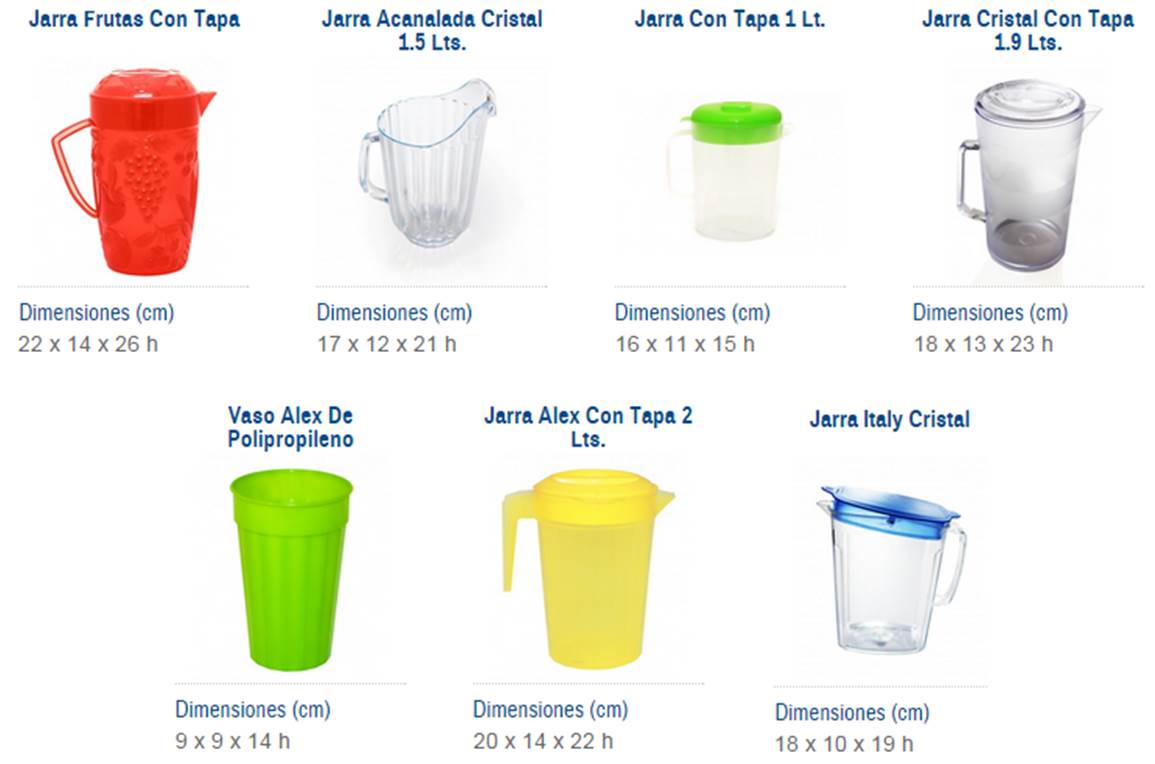 jarras de plastico para bebidas dm plast 1